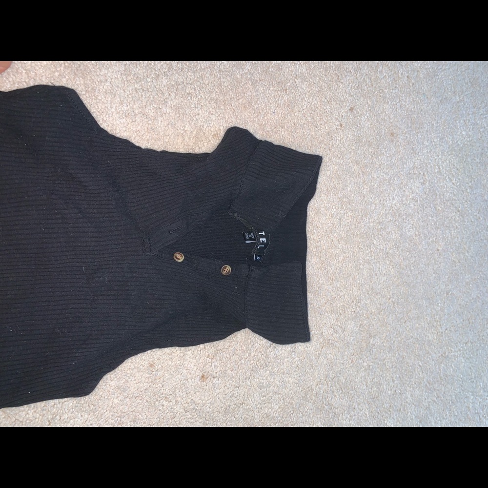 Motel Rocks Black Crop Top - Picture 3 of 5